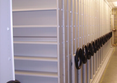 Mobile shelving storage