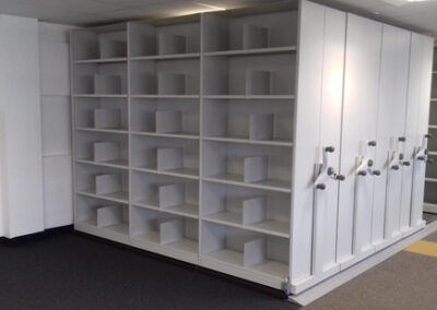 NHS patient records movable racking