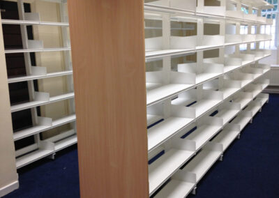 Book storage end panels